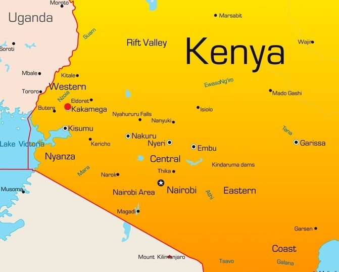 Kaart Kenya